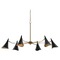 Currey and Company Lighting Library Chandelier in Oil Rubbed Bronze/Antique Brass by Currey & Co 9000-0311