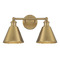 Meridian 17-Inch Vanity Light in Natural Brass by Meridian M80063NB