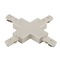 WAC Lighting Brushed Nickel J Track X Connector by WAC Lighting JX-BN