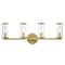 Alora Lighting Revolve Natural Brass Bathroom Light by Alora Lighting WV309044NBCG