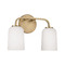 HomePlace by Capital Lighting Lawson 13.75-Inch Bath Light in Brass by HomePlace by Capital Lighting 148821AD-542