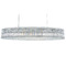 Schonbek Lighting Schonbek Worldwide Lighting Plaza Polished Stainless Steel Island Light with Oval Shade 6680R