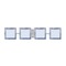Besa Lighting Besa Lighting Alex Satin Nickel LED Bathroom Light 4WS-7735SF-LED-SN