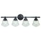 Vaxcel Lighting Seeded Glass Bathroom Light Oil Rubbed Bronze by Vaxcel Lighting W0191