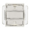 Visual Comfort Modern Collection Mick De Giulio Duelle 5-Inch 277V LED Sconce in Polished Nickel by Visual Comfort Modern 700WSDUE5N-LED927-277