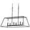 Quorum Lighting Gabriel 35-Inch Linear Chandelier in Noir Finish by Quorum Lighting 654-6-69